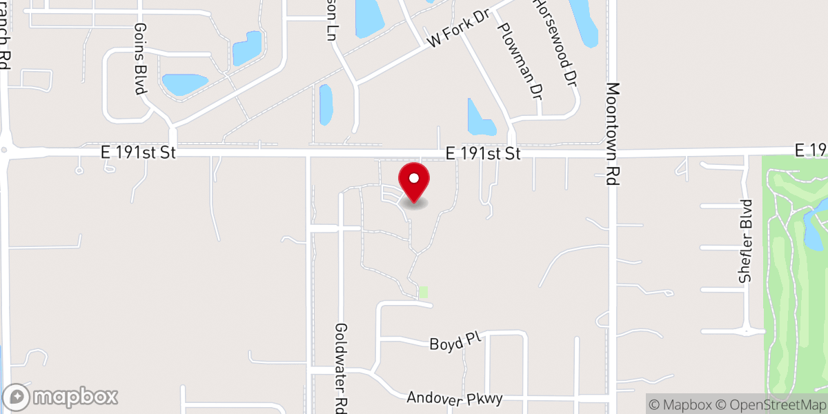 Map showing location of Lord of Life Lutheran Church