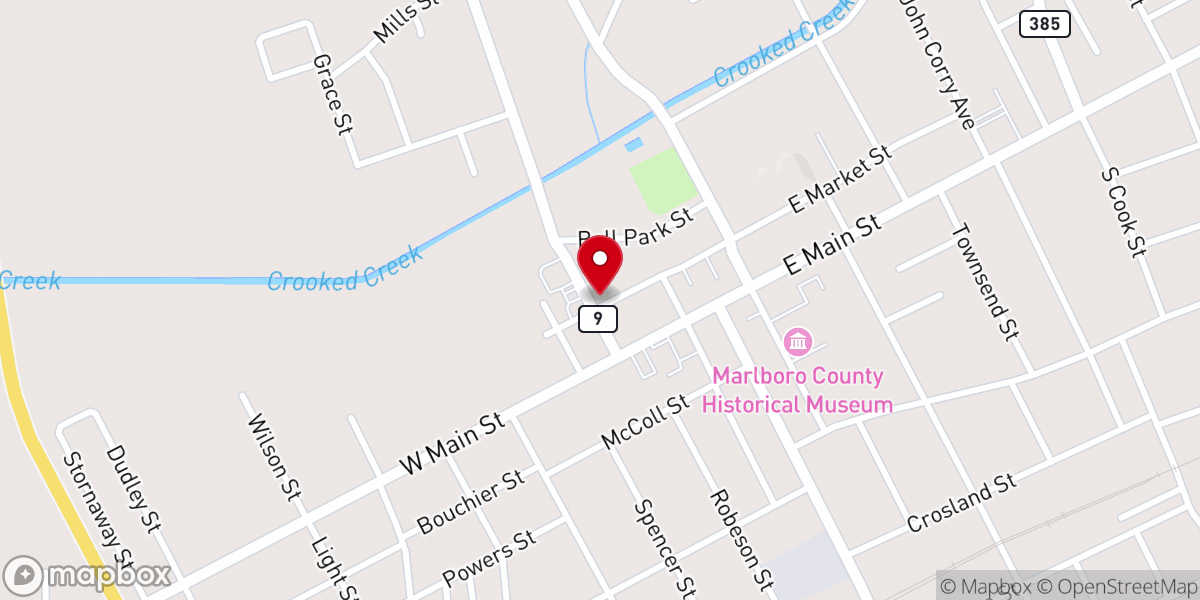Map showing location of St Michael's United Methodist Church