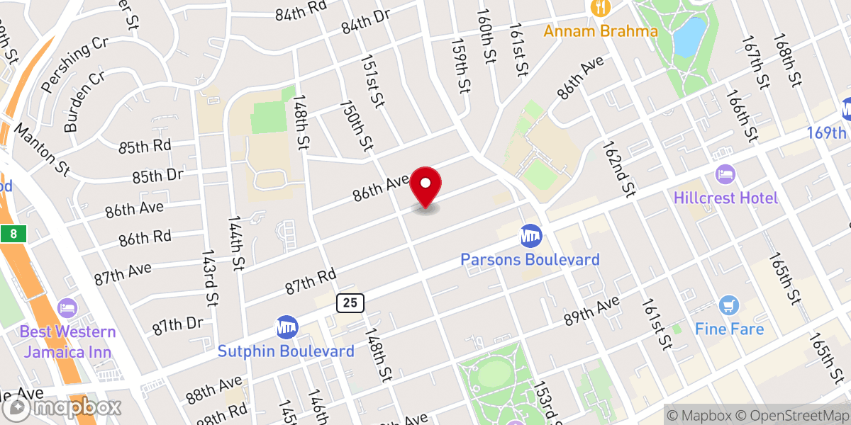 Map showing location of Briarwood