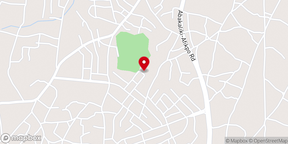 Map showing location of St. Vincent Parish Okwase Nkaliki Abakaliki
