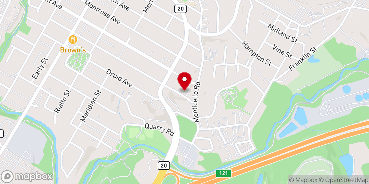 Map showing location of Pentecostal True Holiness Church