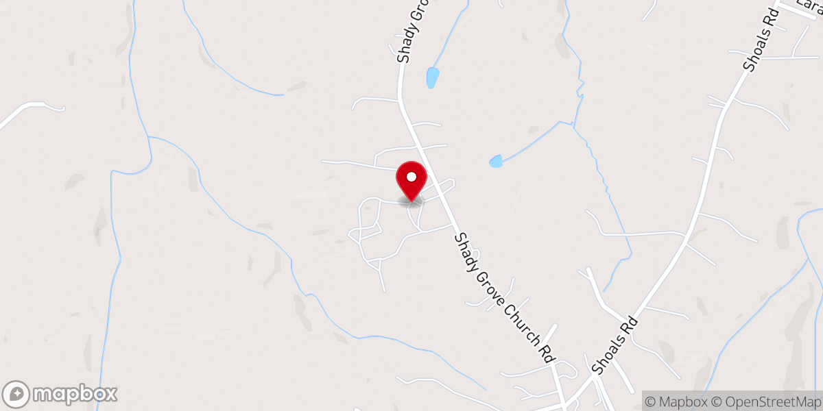 Map showing location of Shady Grove Dairy Inc