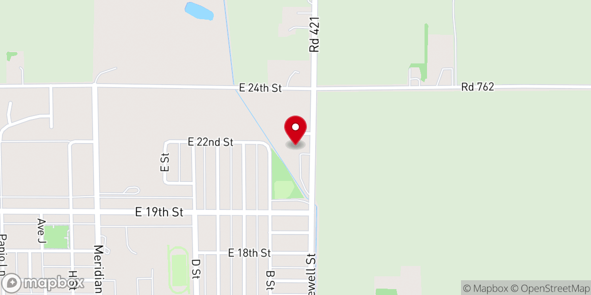 Map showing location of Church of Christ