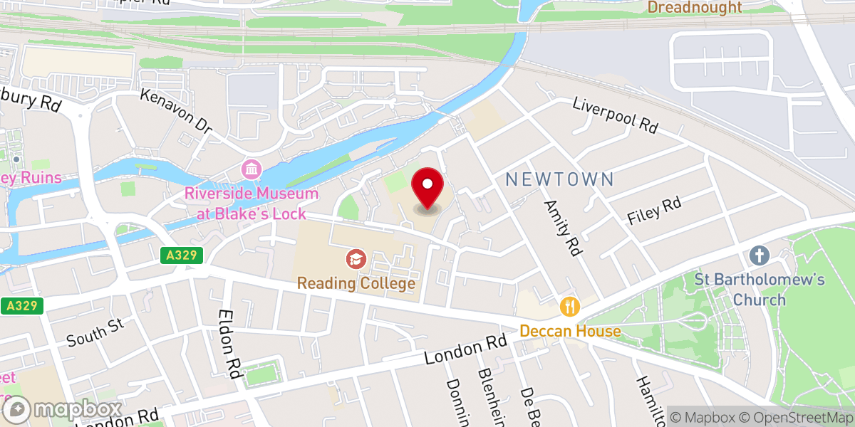 Map showing location of St John & St Stephen’s Church