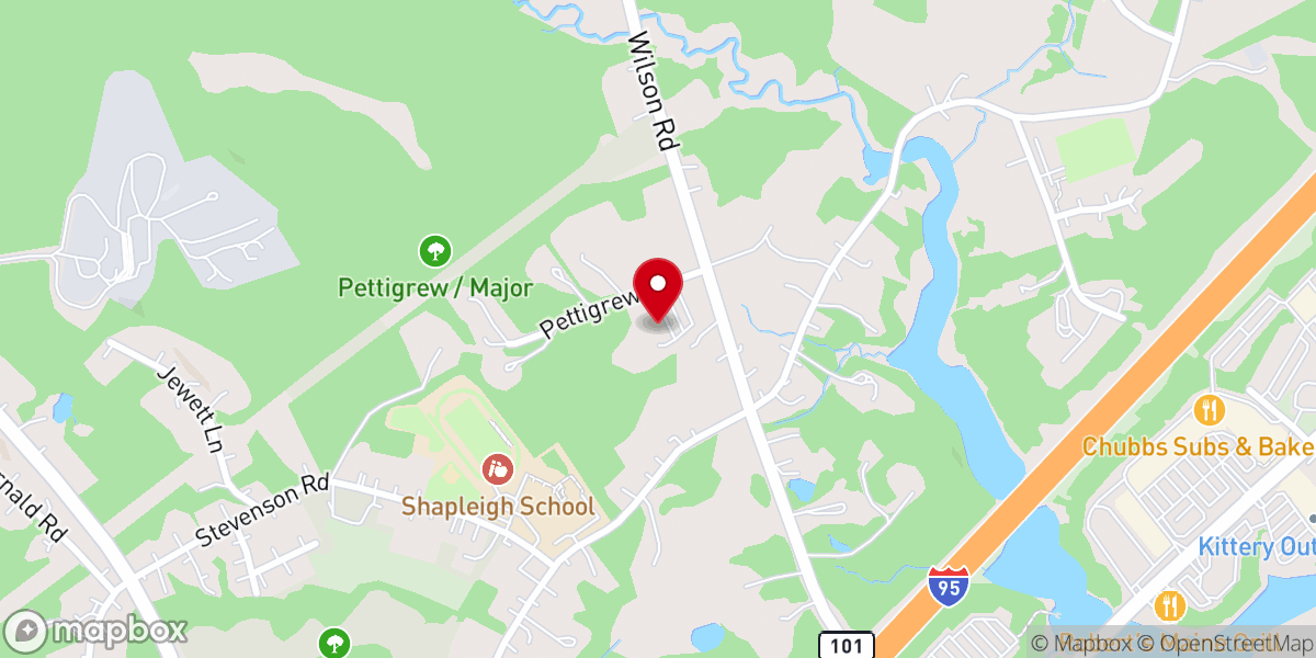 Map showing location of The Chruch at Spruce Creek