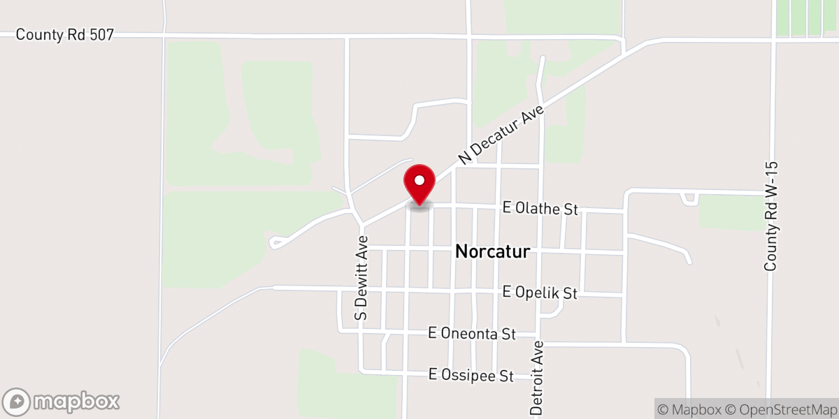 Map showing location of United Methodist Church