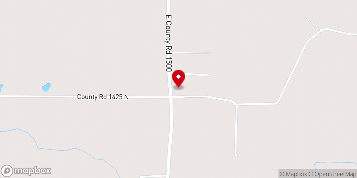 Map showing location of Jonathan Creek Christian Church