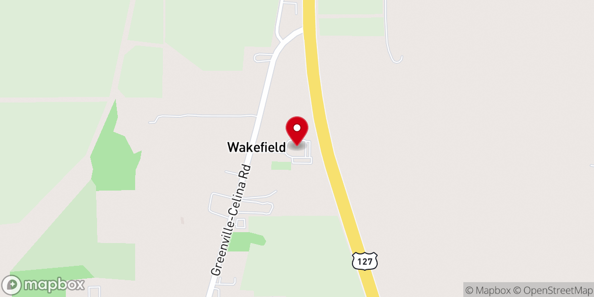 Map showing location of Bible Fellowship Church