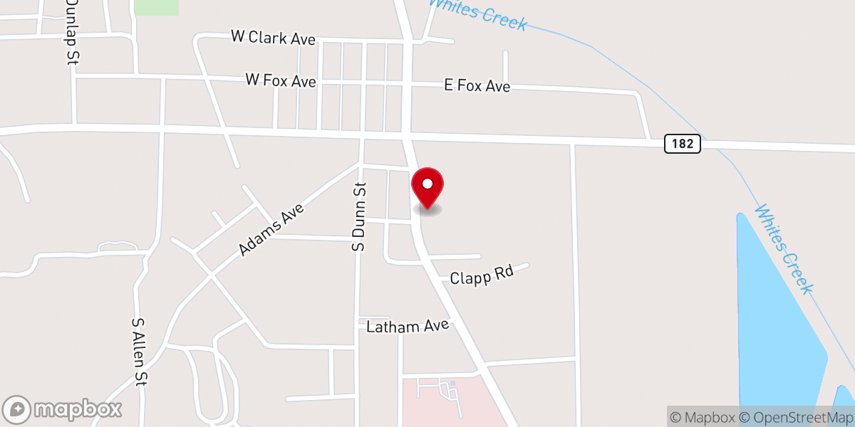 Map showing location of Plainview at Eupora