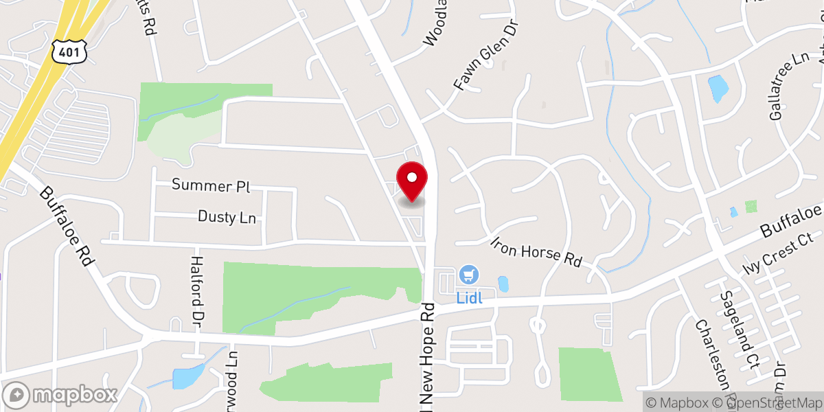 Map showing location of St. James United Methodist Church