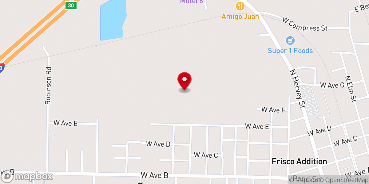 Map showing location of Hope Church of Christ