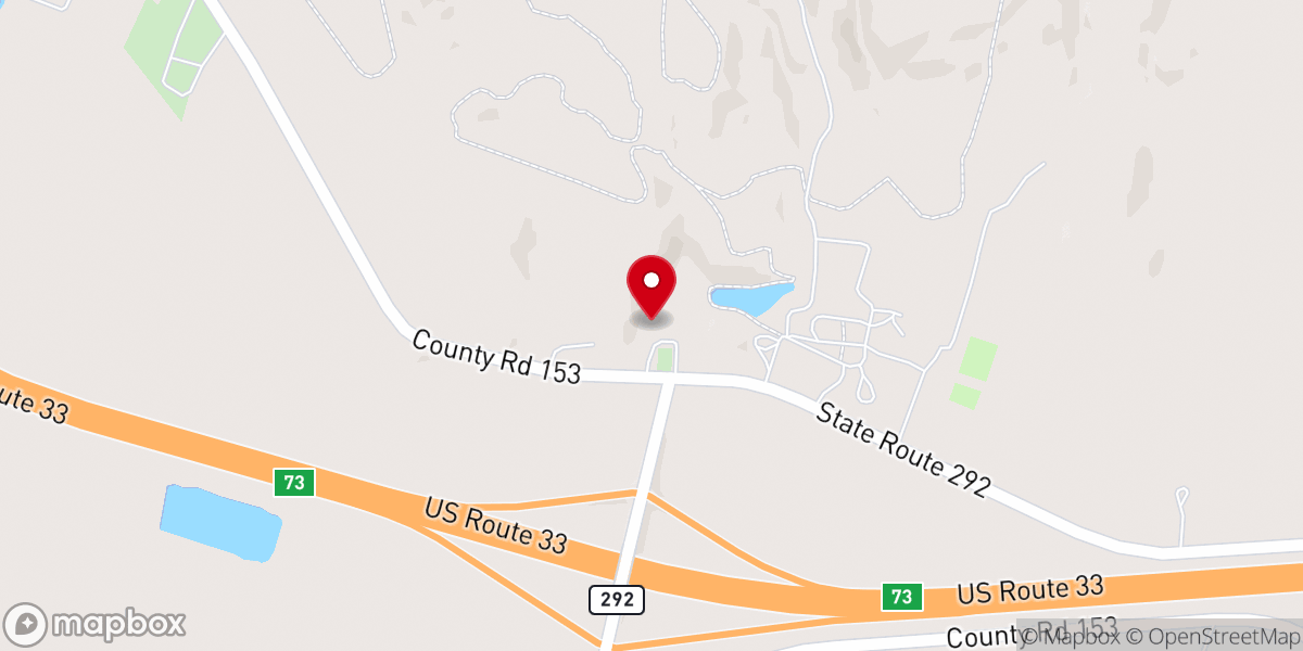 Map showing location of Goshen Friends Church