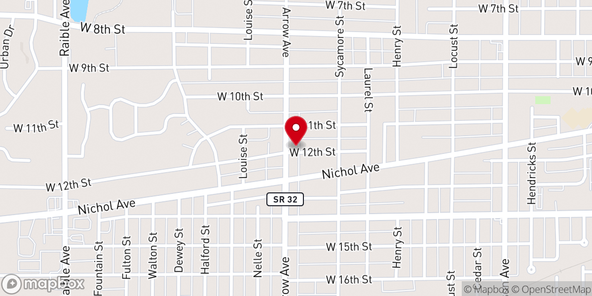 Map showing location of Celebration Church-Arrow Heights