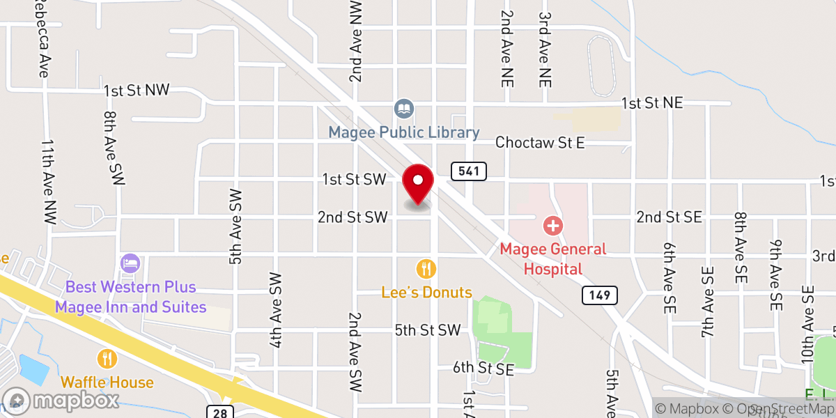 Map showing location of Anew Creation Church