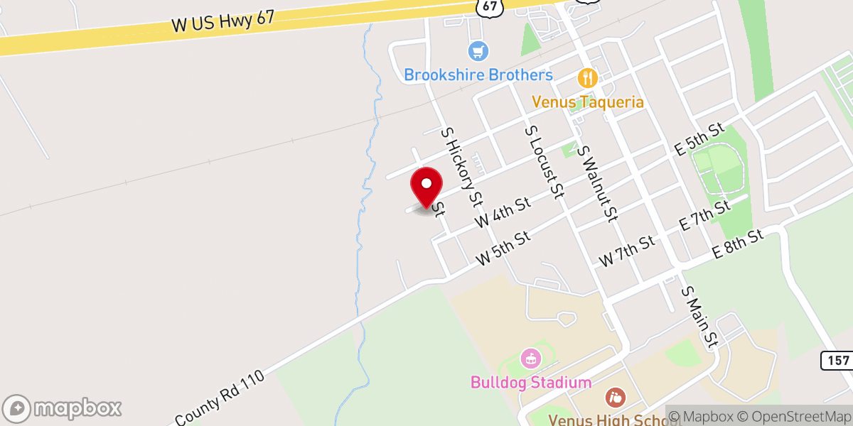Map showing location of Church of God Seventh Day
