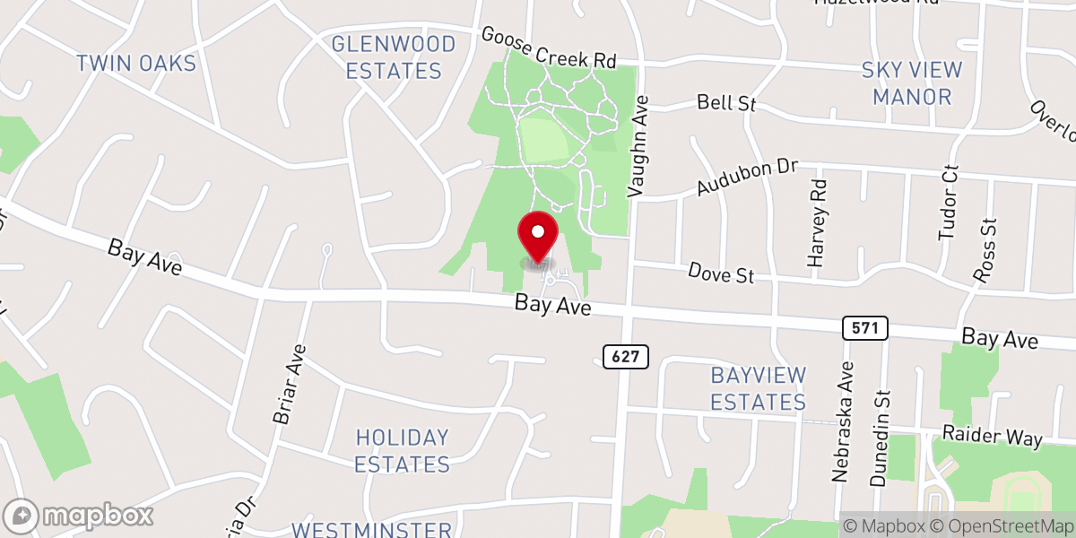 Map showing location of Pantry - East Dover Baptist Church