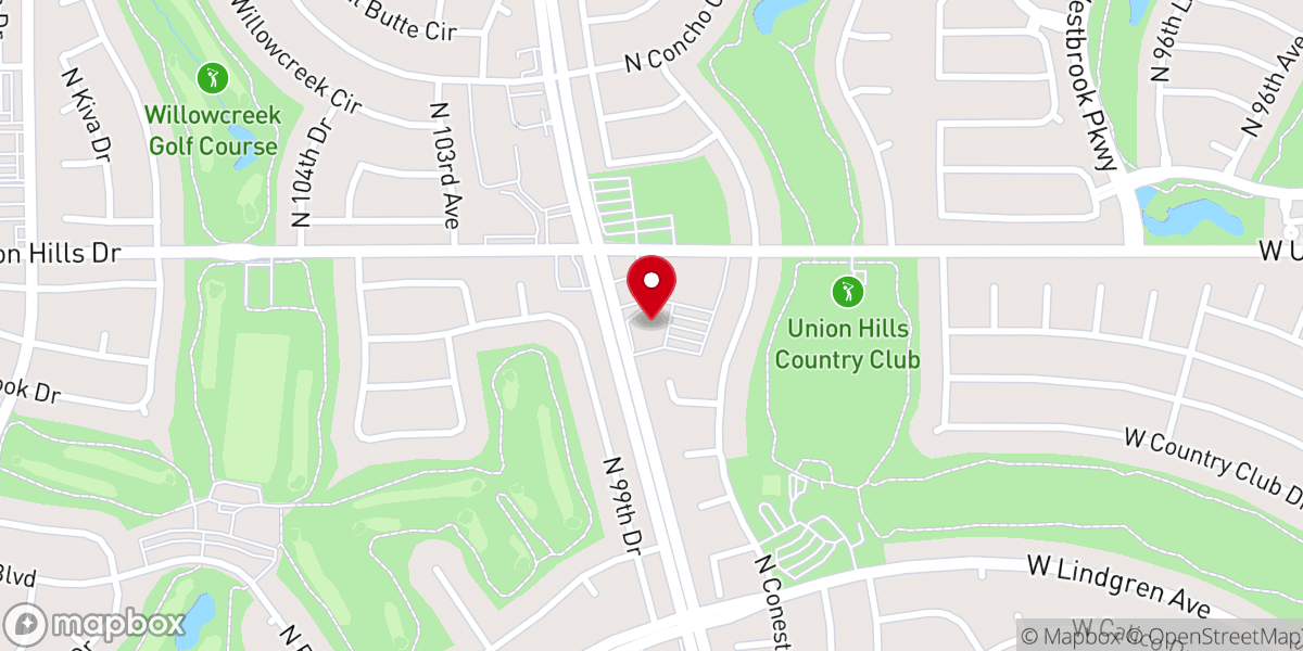 Map showing location of Community Church of Sun City