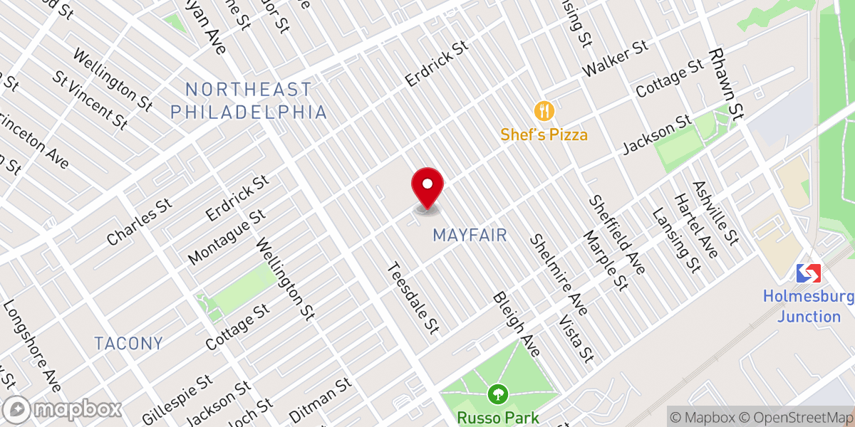 Map showing location of St. Bernard Roman Catholic Church