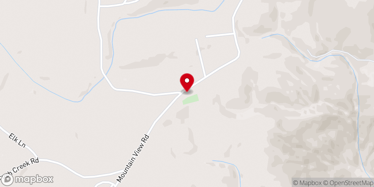Map showing location of Mountain View Baptist Church