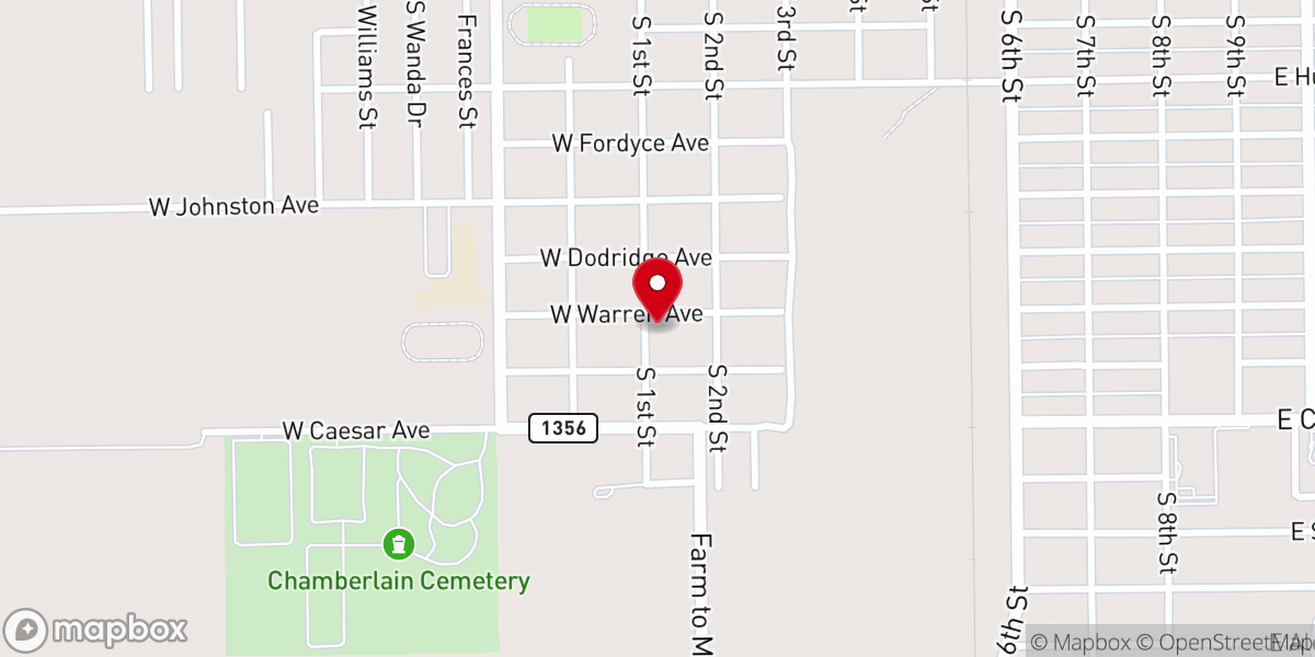 Map showing location of St Paul A.M.E. Church