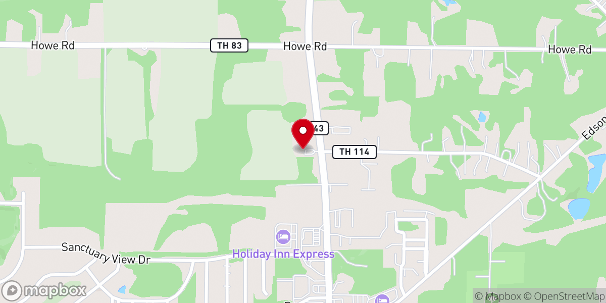 Map showing location of New Beginning Fellowship Church