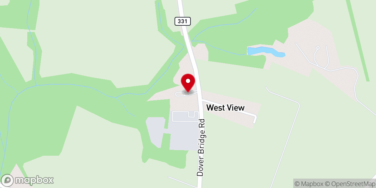 Map showing location of Mt Calvary United Methodist