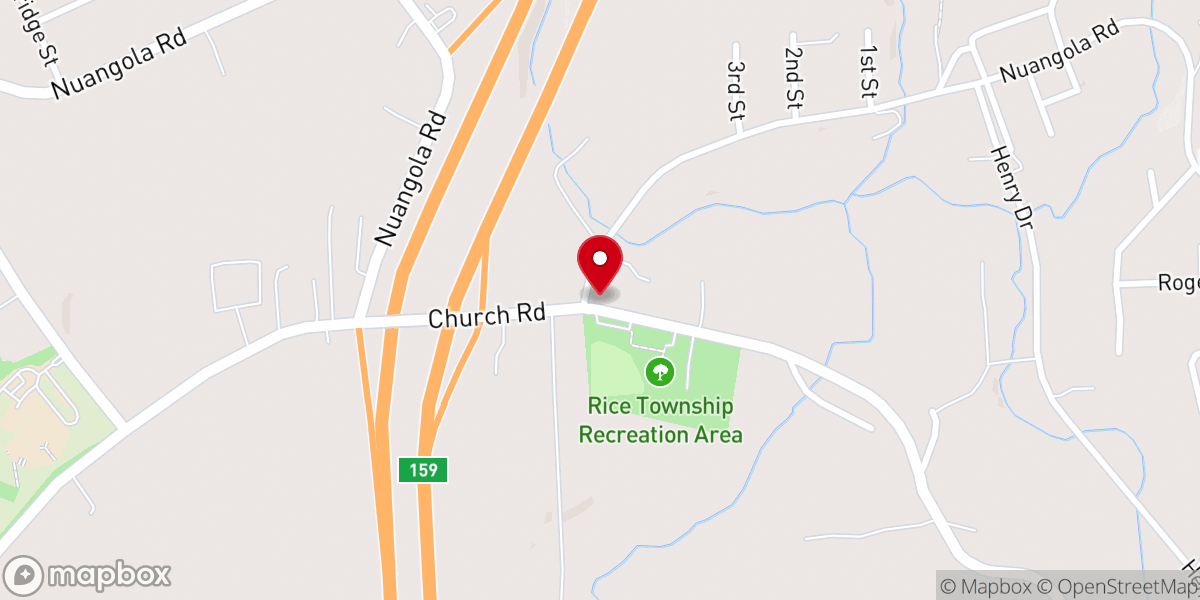 Map showing location of St. Martin-in-the-Fields Episcopal Church