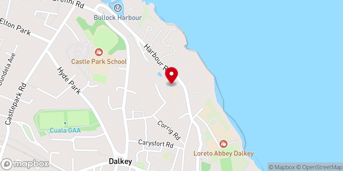Map showing location of St Patrick's Church of Ireland