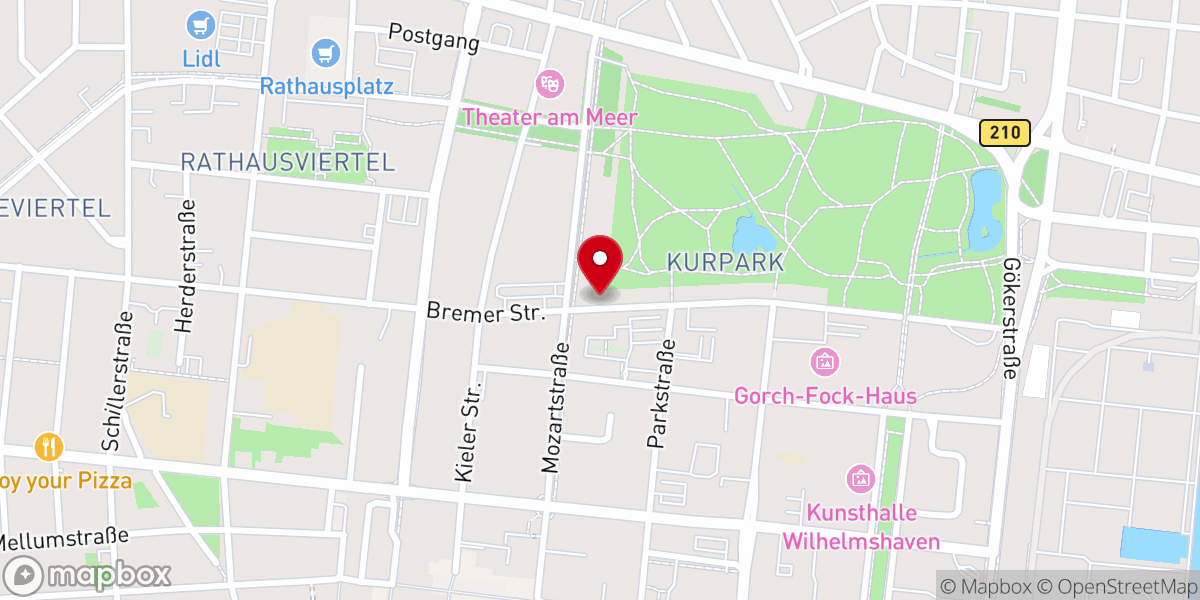Map showing location of Pfarrbüro St. Willehad