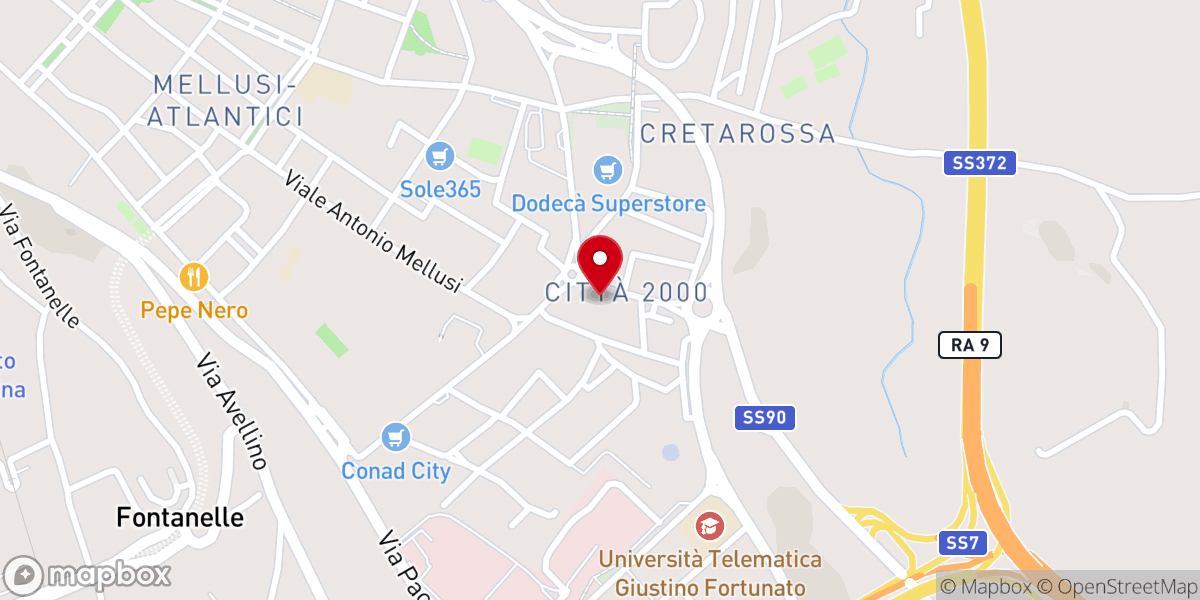 Map showing location of Chiesa del Sacro Cuore di Gesù