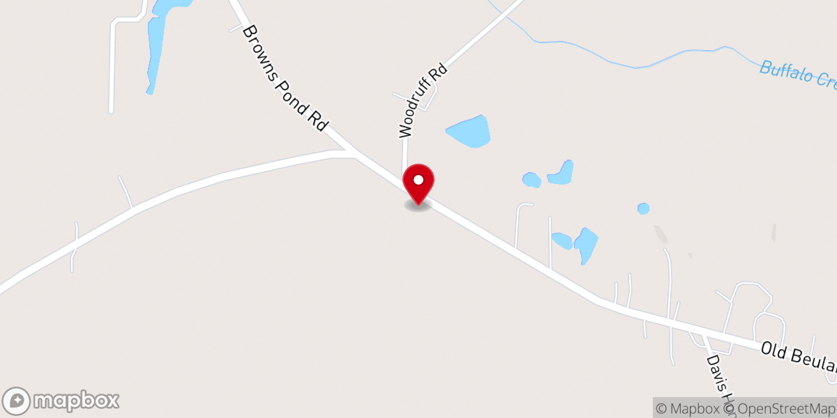 Map showing location of Carters Chapel