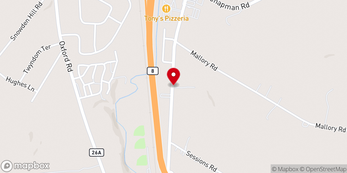 Map showing location of Messiah United Church-Christ