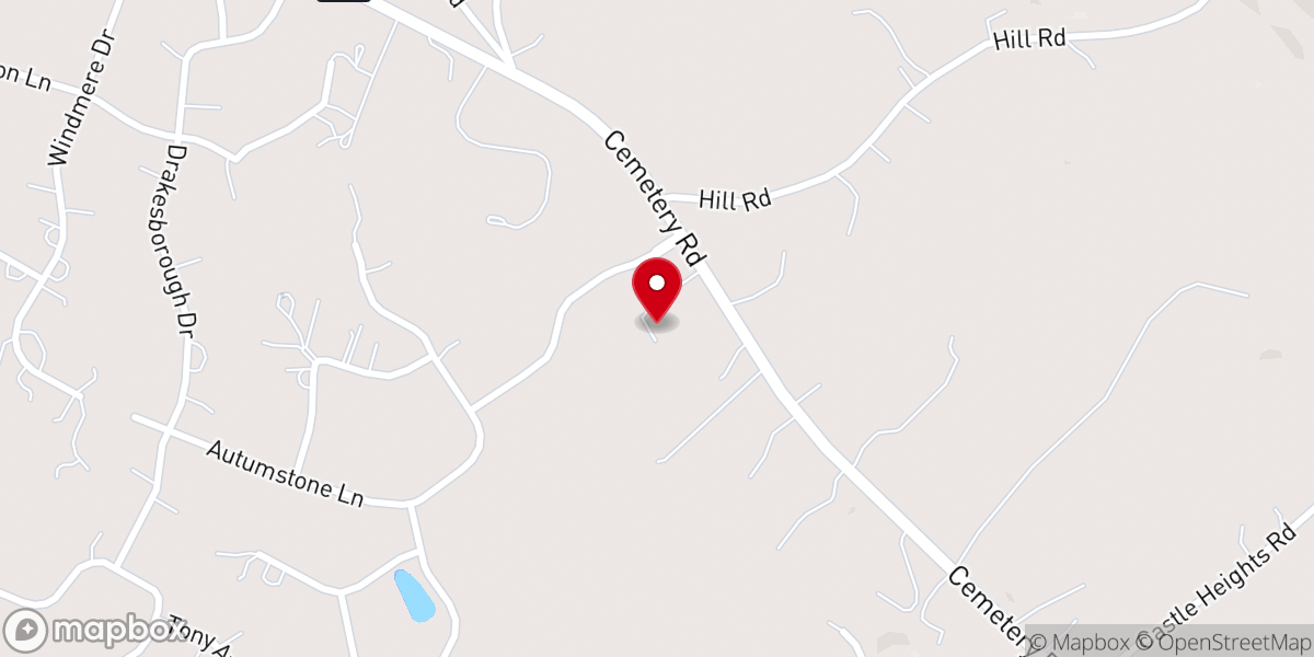 Map showing location of Crosspoint Church