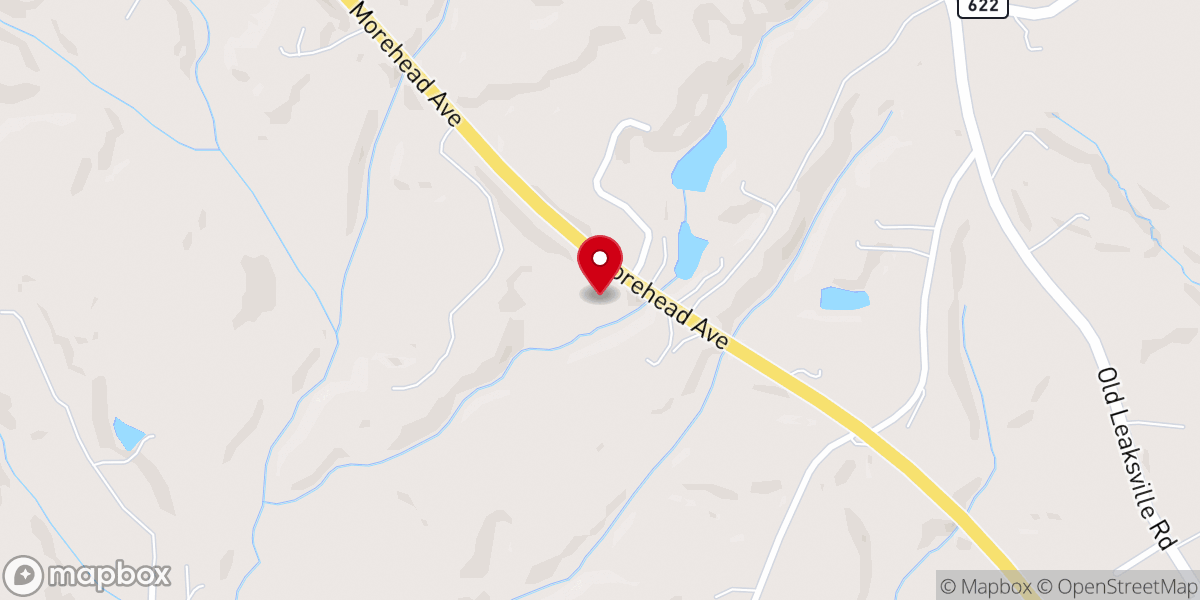 Map showing location of Morgan Ford Christian Church