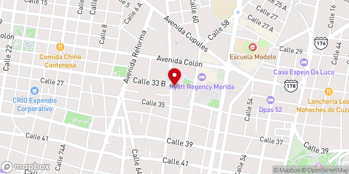 Map showing location of Iglesia Metódista de México