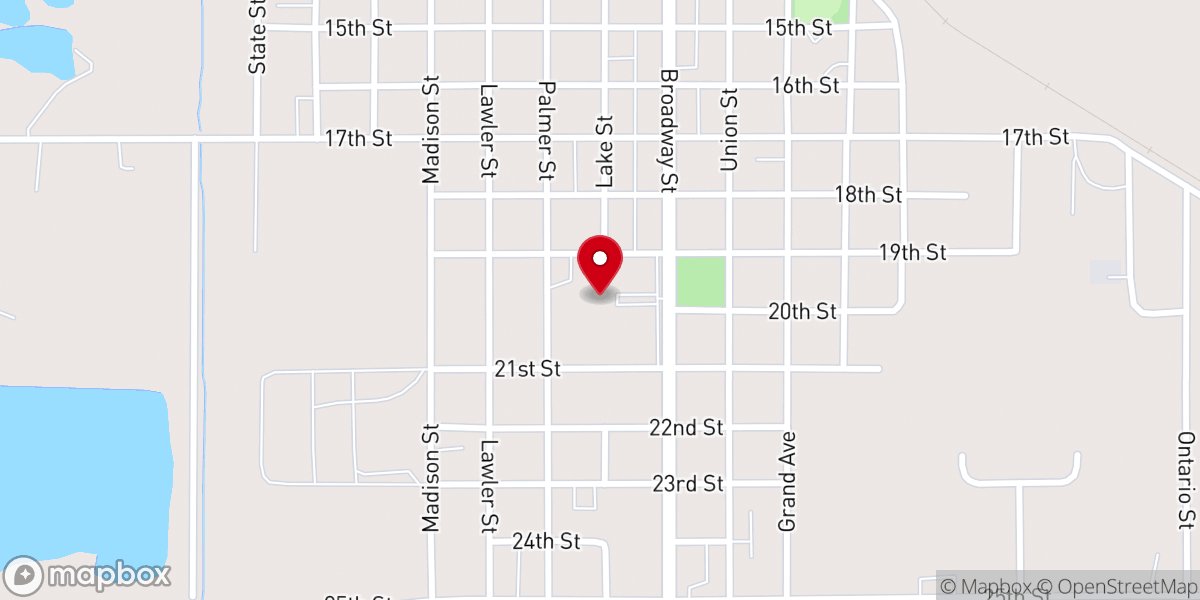 Map showing location of Holy Family Catholic Church
