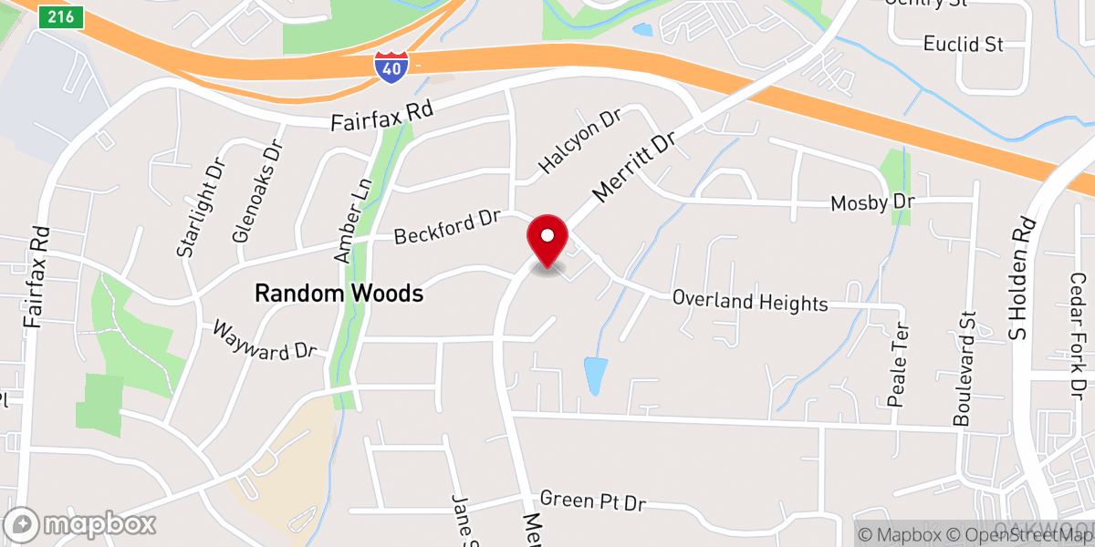 Map showing location of Living Hope Worship Center