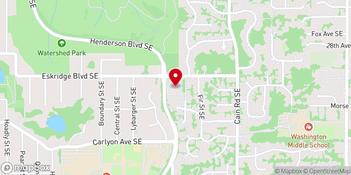 Map showing location of South Sound Church