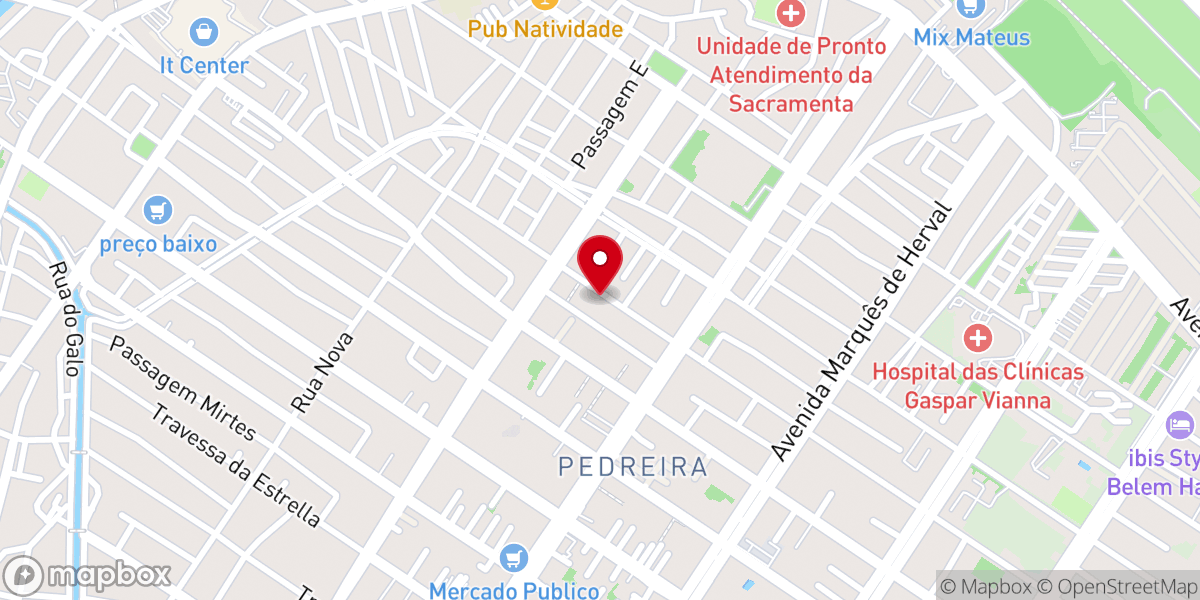 Map showing location of IBR - Igreja Batista Renovada