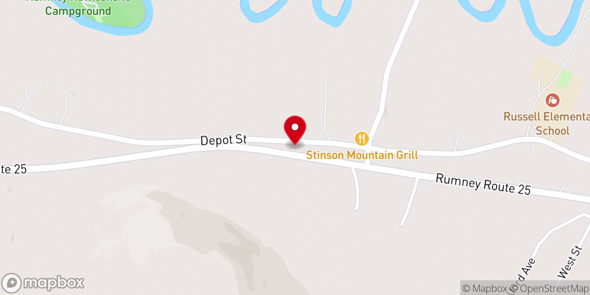 Map showing location of Rumney Town Offices