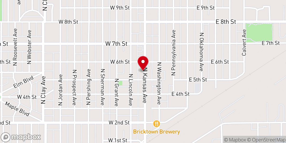 Map showing location of Faith Tabernacle Church