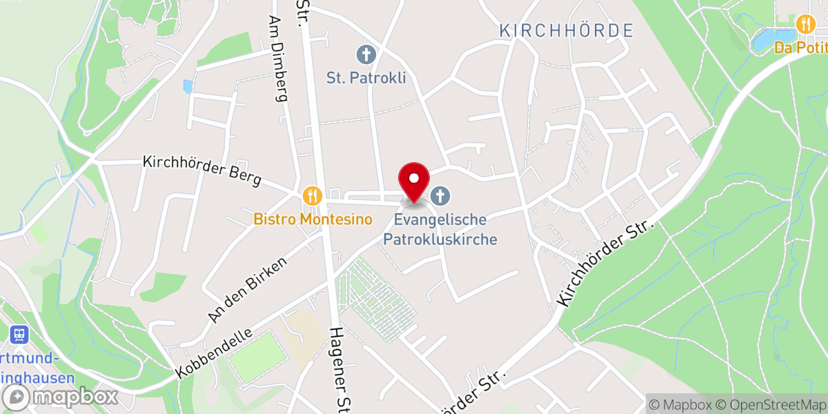 Map showing location of Ev. Philippus-Kirchengemeinde Dortmund