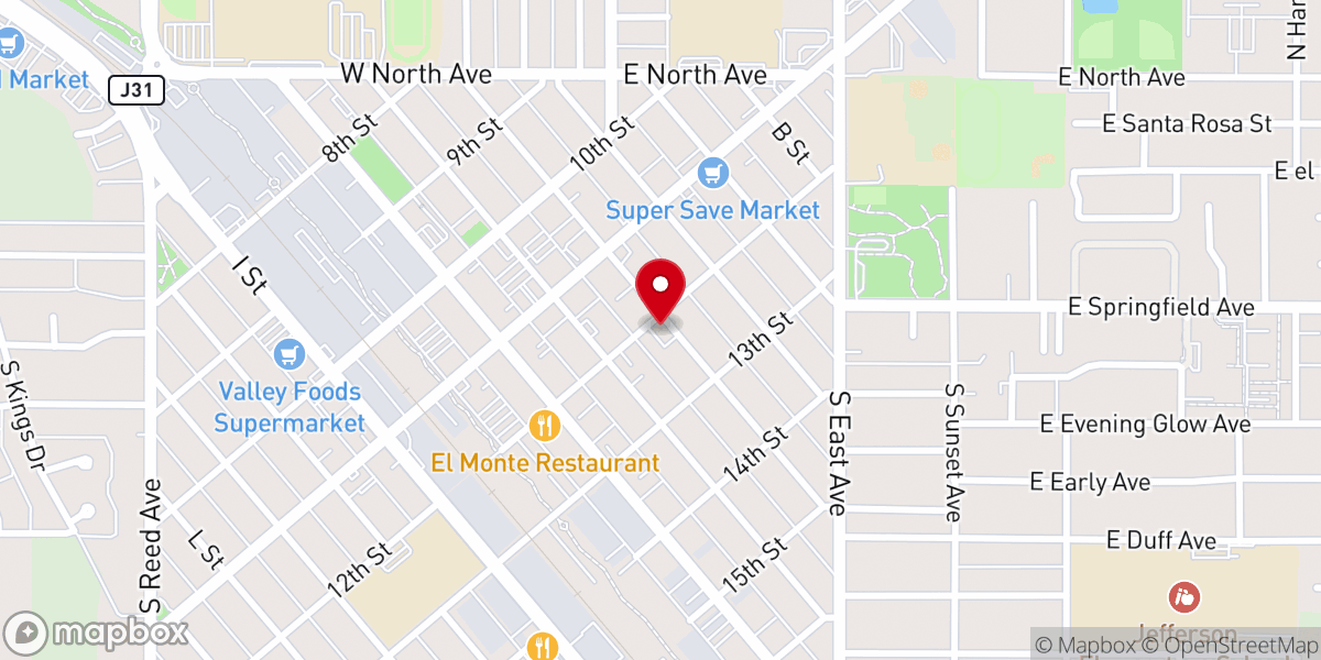 Map showing location of Iglesia Apostolica Gracia y Misericordia / Grace and Mercy Apostolic Church