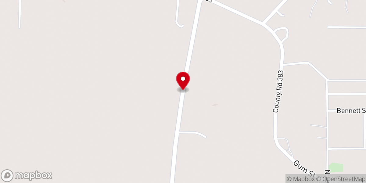 Map showing location of Victory Fellowship Church