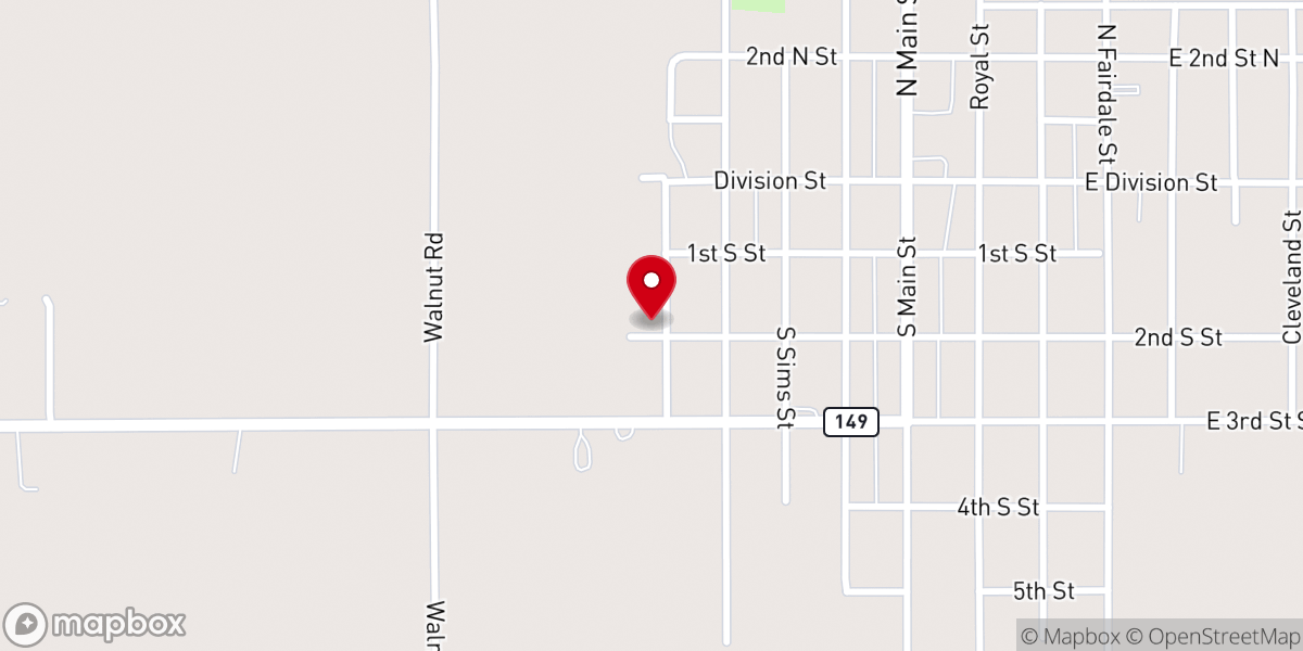 Map showing location of St Aloysius Catholic Hall