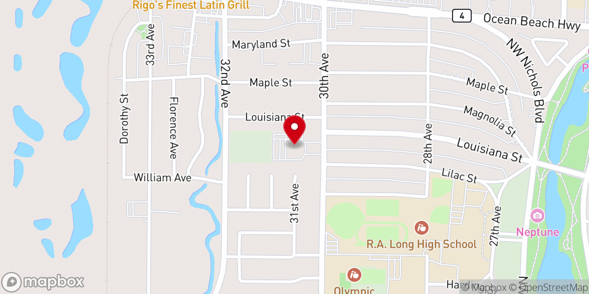 Map showing location of Lake Sacajawea Ward