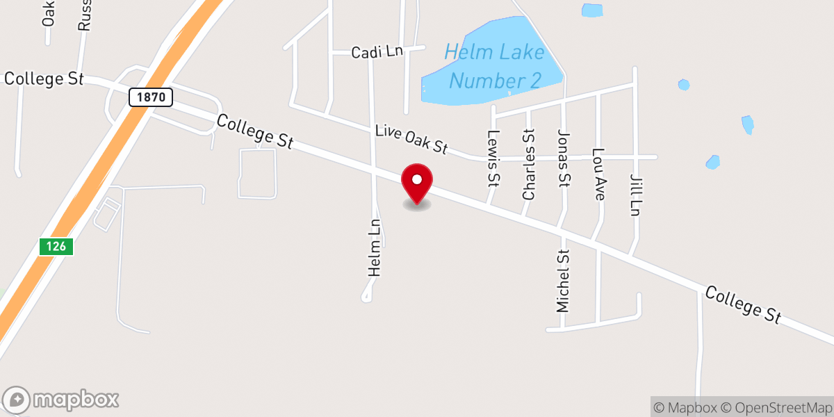 Map showing location of Lake Highlands Baptist Church