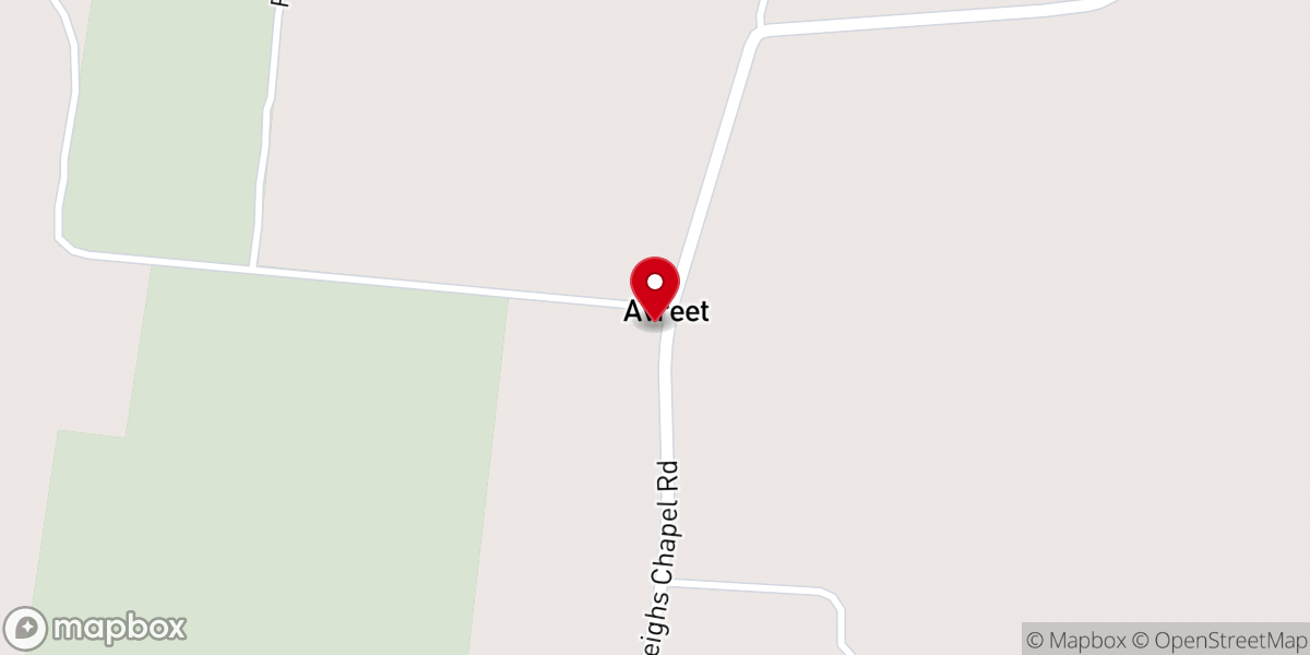 Map showing location of Avery Chapel CME Church