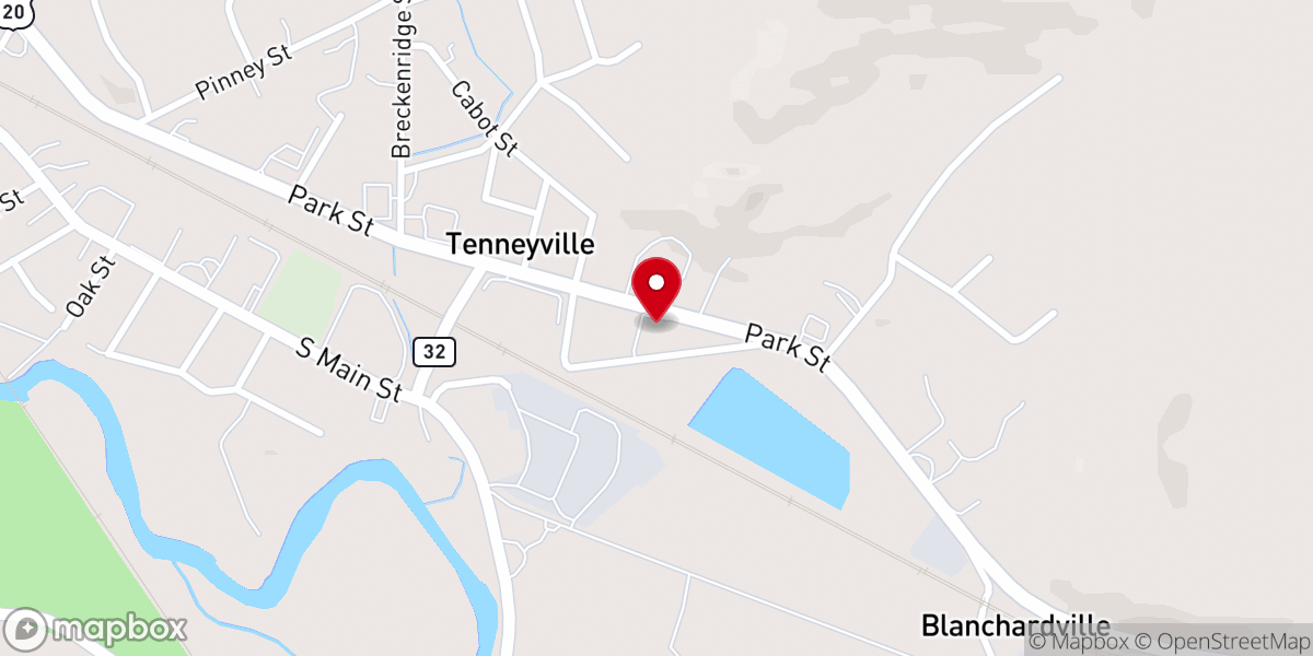 Map showing location of Yankee Flea Market