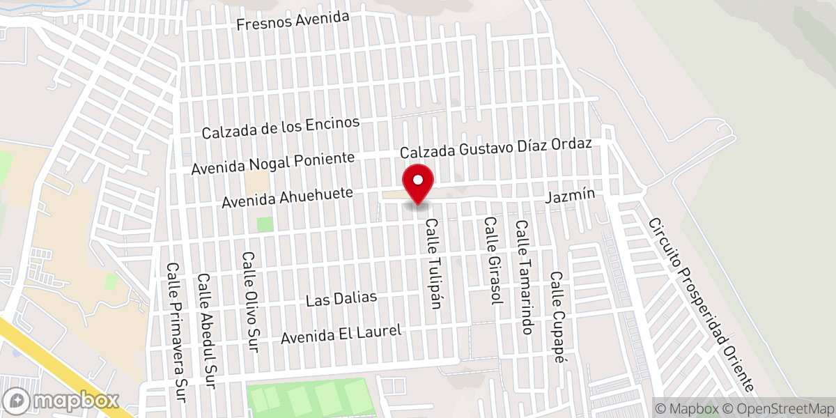 Map showing location of Iglesia Bautista La Paz De Dios.